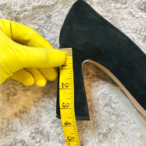 Vince Camuto Black Suede Block Heel Pumps – Size 10M / EU 41.5 - Picture 12 of 13